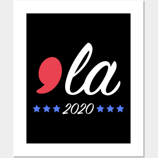 Funny Kamala Harris Comma La 2020 Posters and Art